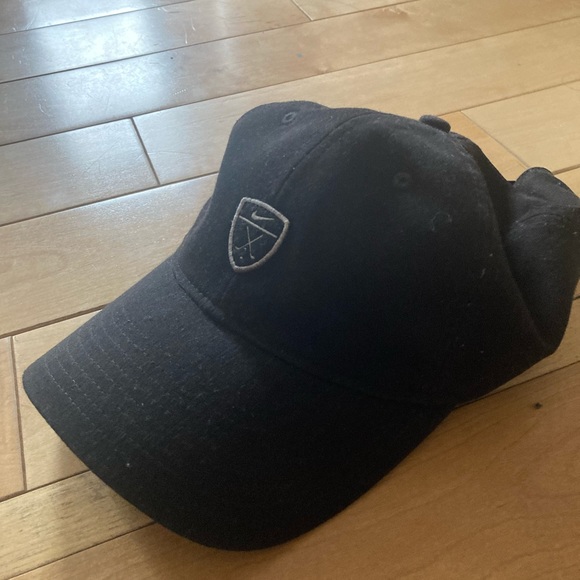 Nike Dri-Fit Heritage-86 Golf Black/ White Swoosh Hat - Picture 2 of 6